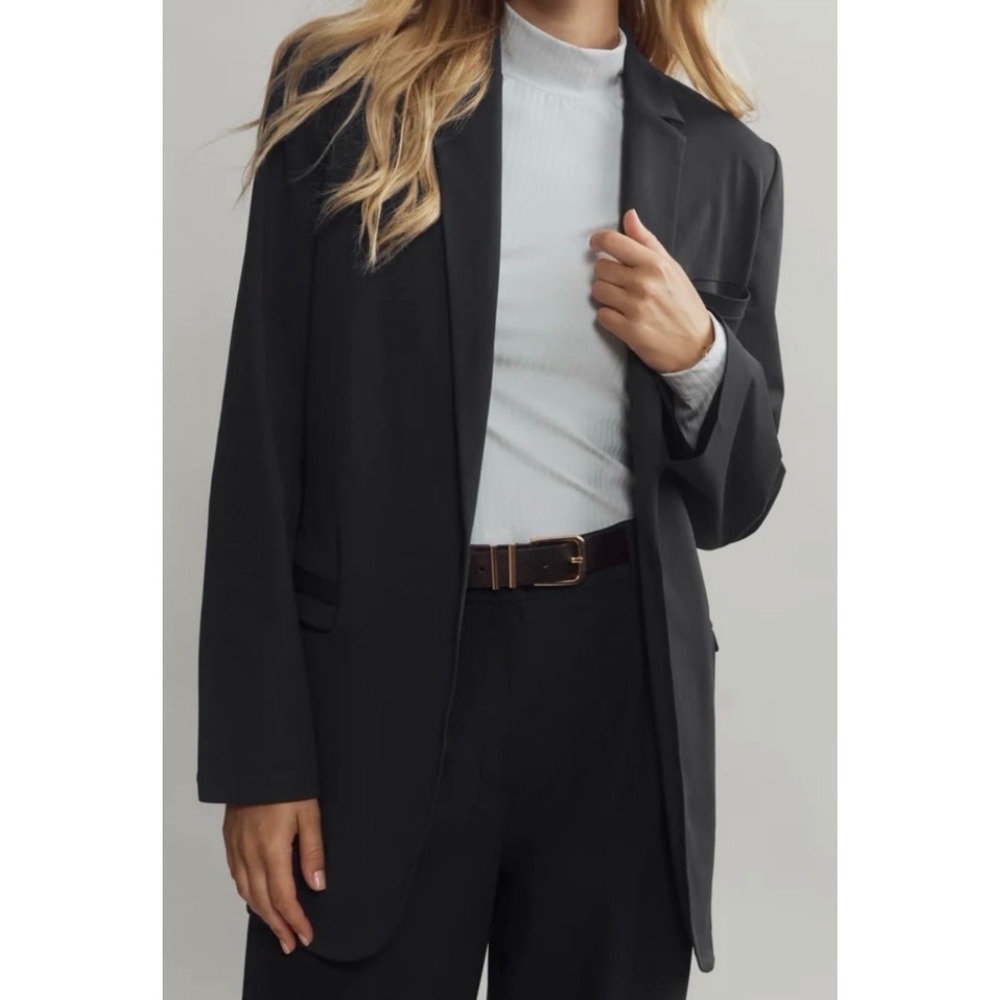 Rhone Womens Commuter Blazer Black Performance Tech Stretch Sport Coat S